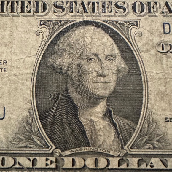 1935 Series G blue Silver Certificate $1 - Picture 3 of 8